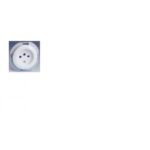 BASE ENCHUFE 2 POLOS NORMAL TOMA TIERRA SERIE 32 BLANCO 32442-65 SIMON