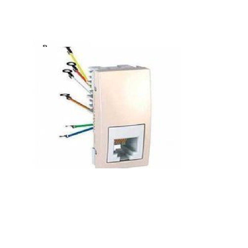 TOMA RJ-12 6C ESTR.MARFIL S.UNICA U3.491.25