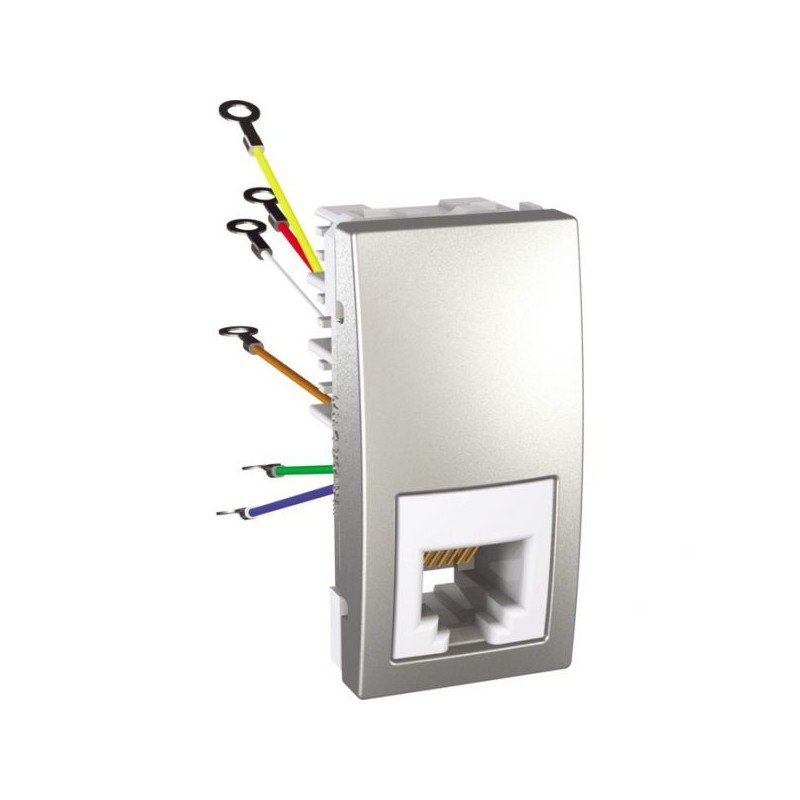 TOMA RJ-12 6C ESTR. ALUMINIO S.UNICA U3.491.30