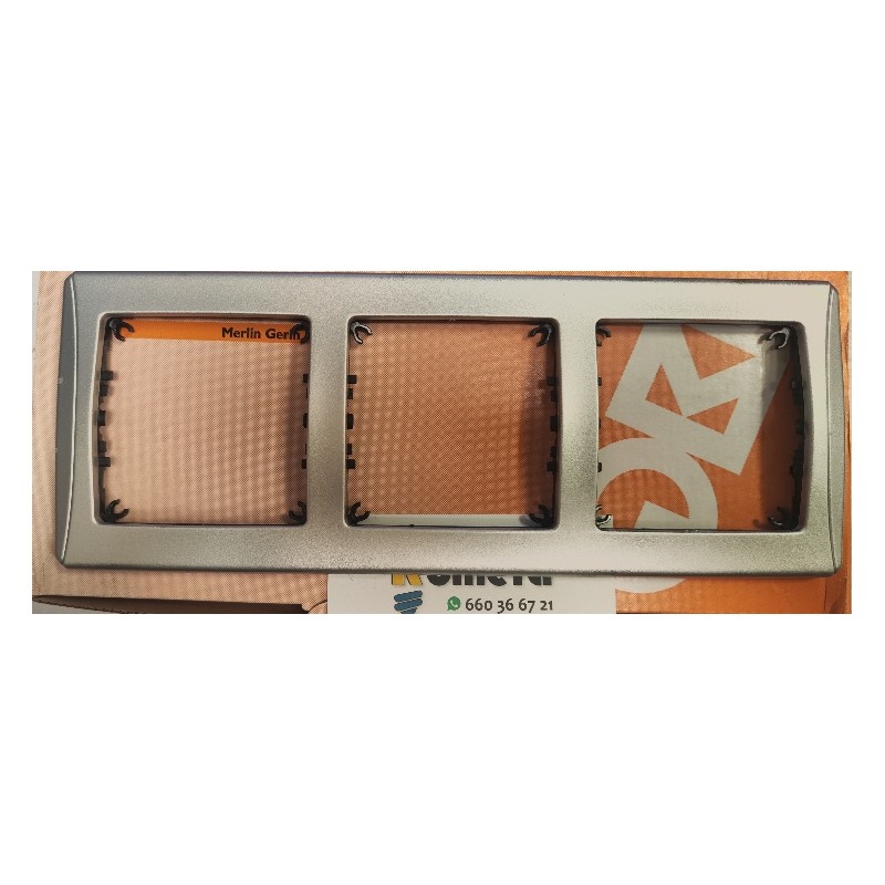 MARCO 3 ELEMENTOS MONOBLOC COM. 70410.30 PLATA/ALUMINIO SM-180