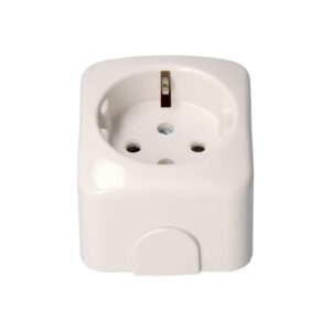 Simon 48442-31 BASE ENCHUFE BIPOLAR CON TT.LATERAL 20 A 380 V SUPERFICIE