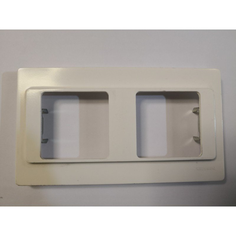 PLACA 2 ELEMENTOS SERIE 5000 LISSA BLANCO MARFIL REACONDICIONAD