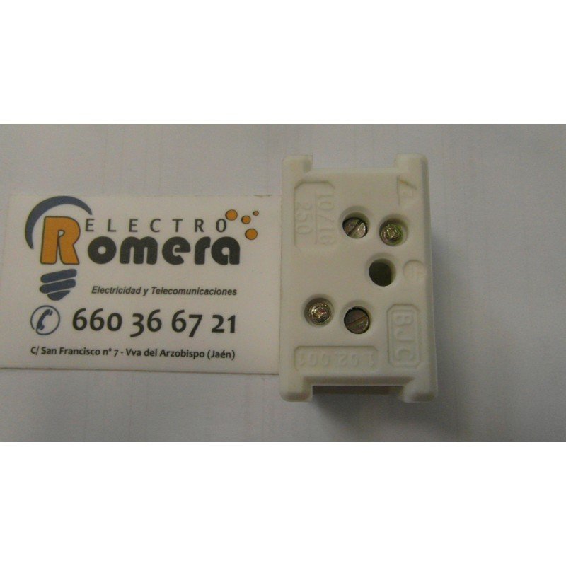 BASE ENCHUFE BIPOLAR GRIS 10/16A 250V EUNEA/METROPOLI  BJC 3165-G