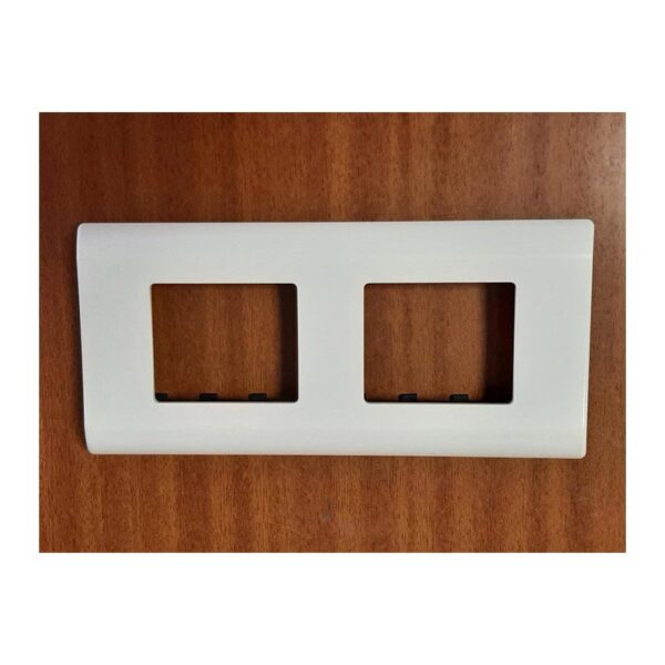 PLACA 2 ELEMENTOS ANCHOS EUNEA EUROPOLI 3076N-B BLANCA 1 PLACA 2 ELEMENTOS ANCHOS EUNEA EUROPOLI 3076N-B BLANCA