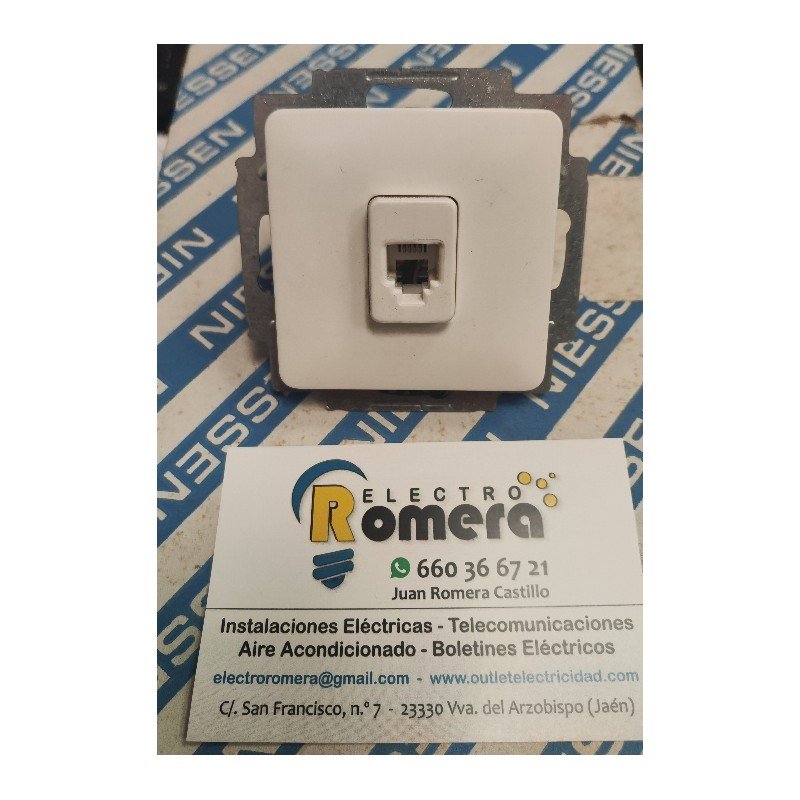 TOMA DE TELEFONO BLANCA SERIE 6000