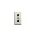 BASE NORMA EUROAMERICANANA 250/125V ac - 2P+T 15A - 1 MÓDULO - SYSTEM WHITE