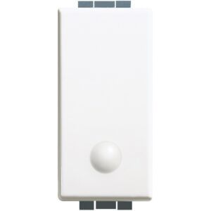 Interruptor Luna 16AX - 250V~ - luminoso - borne tornillo - 1 módulo - Blanco