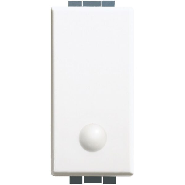 Interruptor Luna 16AX - 250V~ - luminoso - borne tornillo - 1 módulo - Blanco