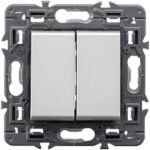 CONMUTADOR doble Legrand 741345 serie Valena Next color aluminio