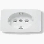 Tapa base enchufe schuko con TT marfil 8288 BA Arco Niessen