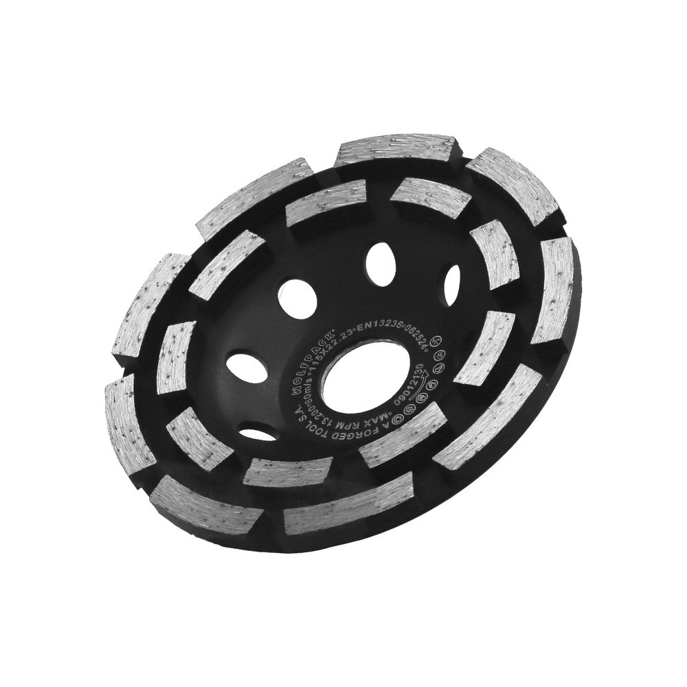 Disco Diamante Desbaste Ø 115 mm. Doble Corona Segmentado 3 Disco Diamante Desbaste Ø 115 mm. Doble Corona Segmentado