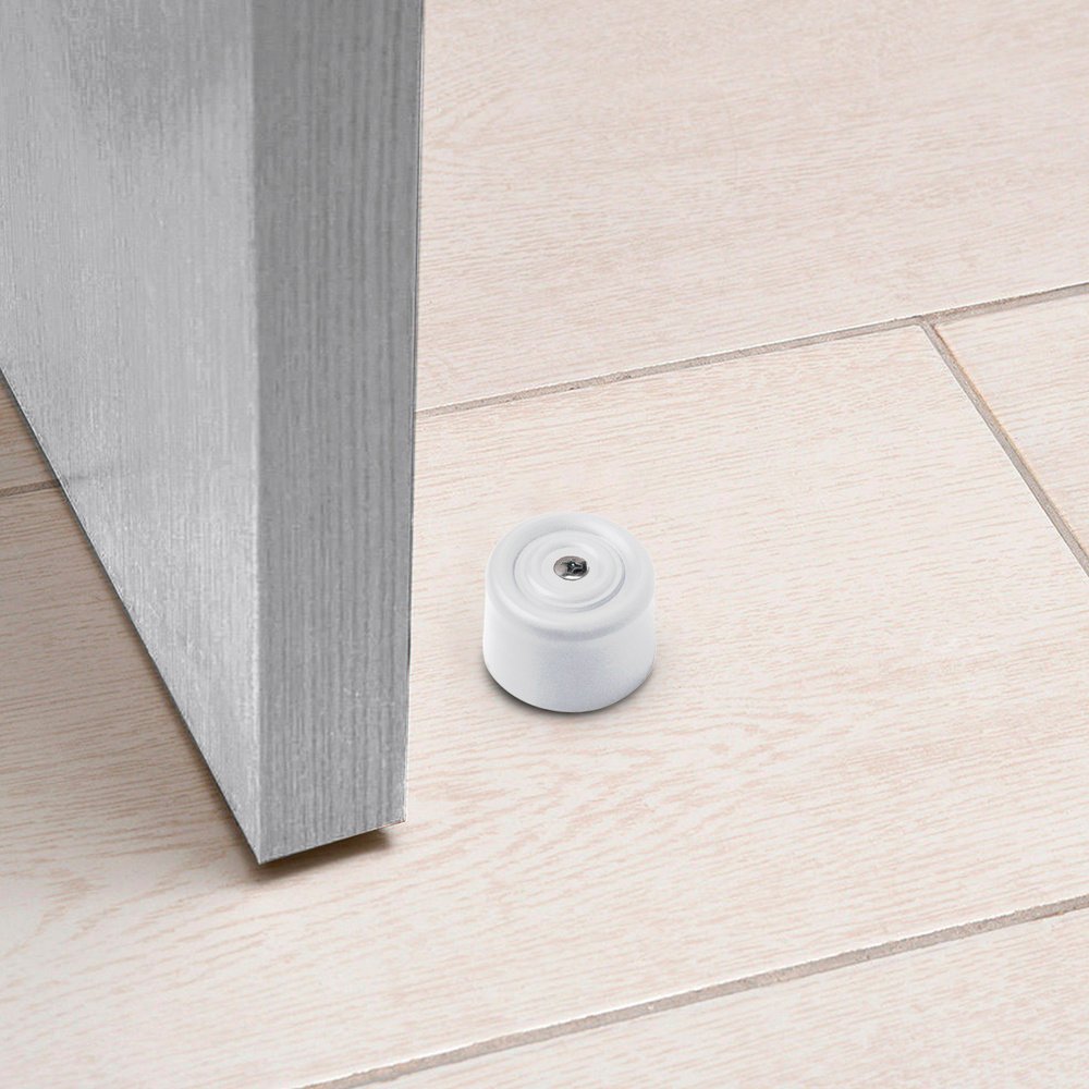 Tope Puerta Con Taco Nylon Blanco Blister 2 Piezas 3 Tope Puerta Con Taco Nylon Blanco Blister 2 Piezas