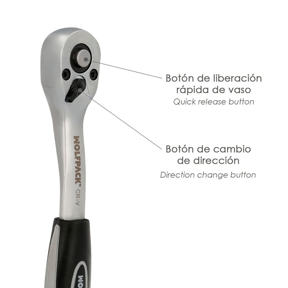 Llave Carraca Plus 1/4 Gran Torsión 3 Llave Carraca Plus 1/4 Gran Torsión