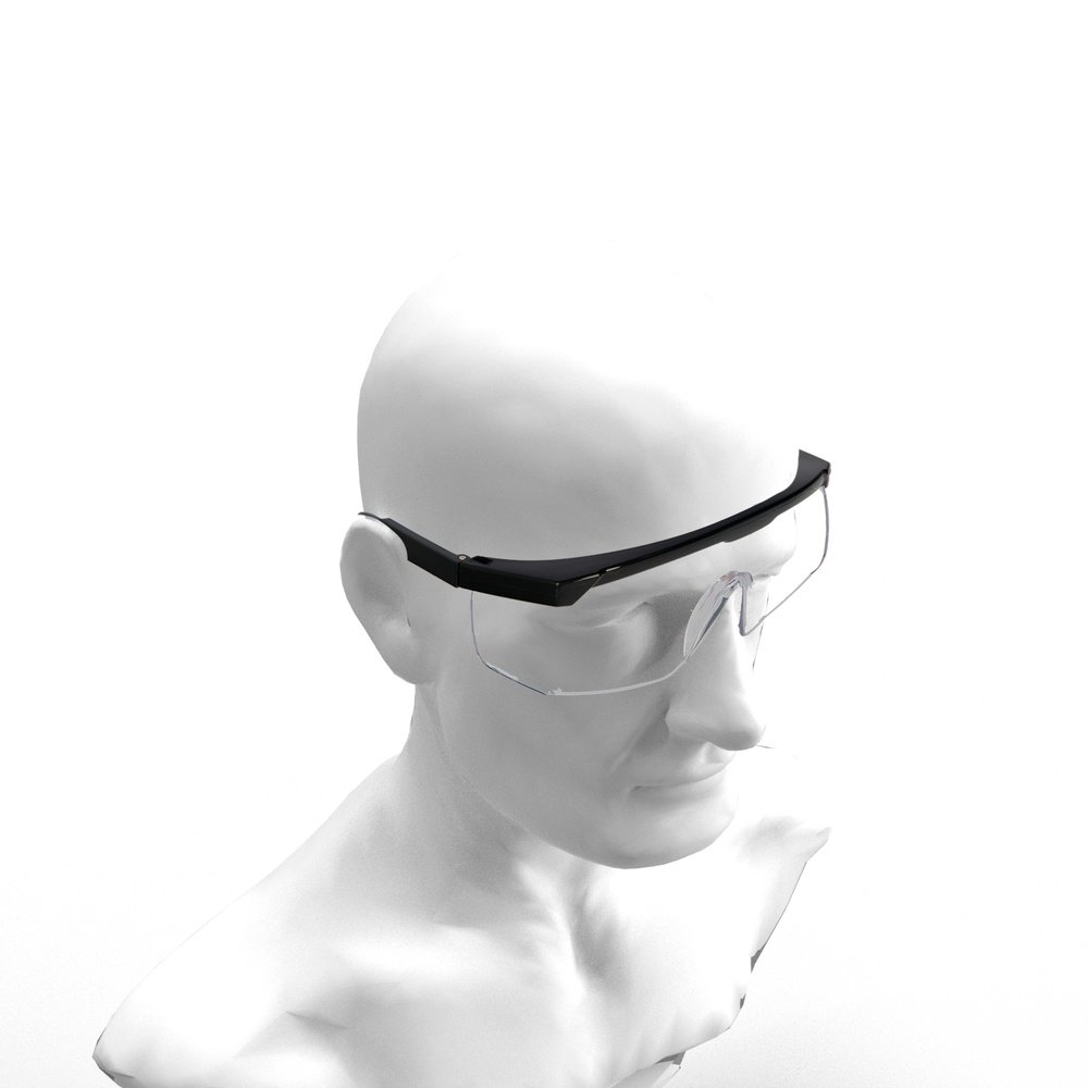 Gafas Proteccion Con Patillas Ajustables Certificación EN166. Lente Color Transparente. Gafas Protección Gafas Trabajo