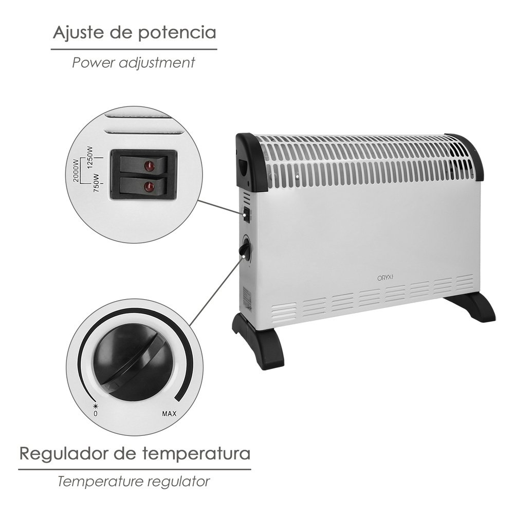 Termoconvector De Suelo potencia de 750 / 1250 / 2000w 3 Termoconvector De Suelo potencia de 750 / 1250 / 2000w