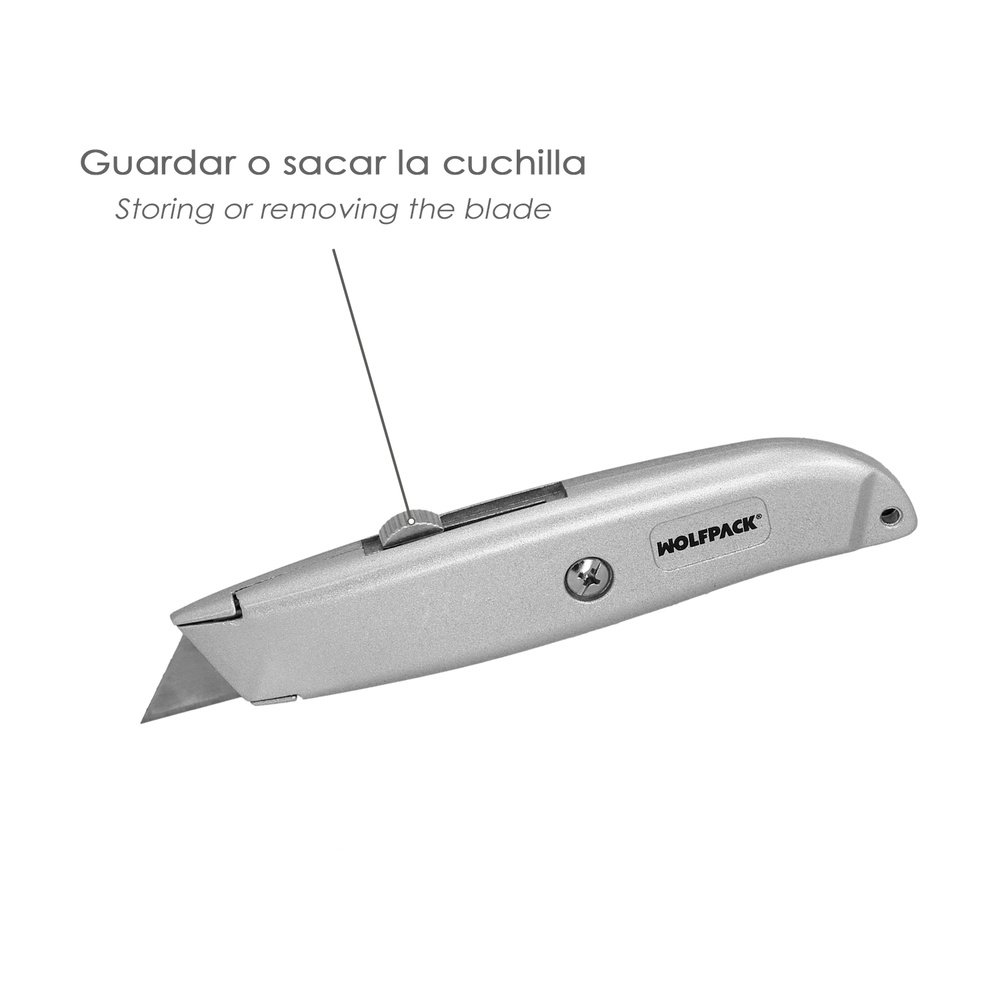 Cutter Hoja Trapezoidal Retráctil Acero Sk5 3 Cutter Hoja Trapezoidal Retráctil Acero Sk5