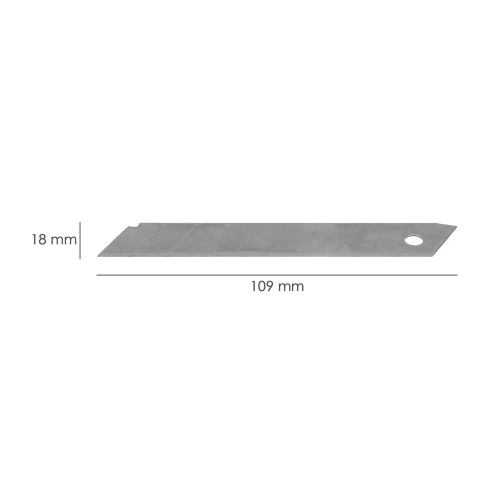 Hoja Cutter 18 mm. (Estuche 10 Piezas) Acero Sk5 2 Hoja Cutter 18 mm. (Estuche 10 Piezas) Acero Sk5