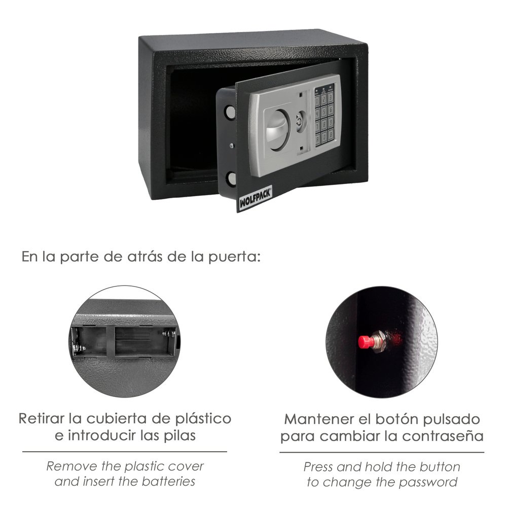 Caja Fuerte Sobreponer Electrica 31x20x20 cm. 5 Caja Fuerte Sobreponer Electrica 31x20x20 cm.