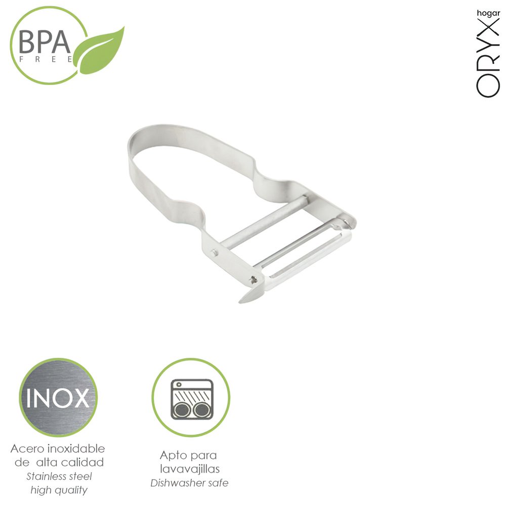 Pelapatatas Acero Inox 5 x 10,6 (Alt.) cm. 1 Pelapatatas Acero Inox 5 x 10,6 (Alt.) cm.