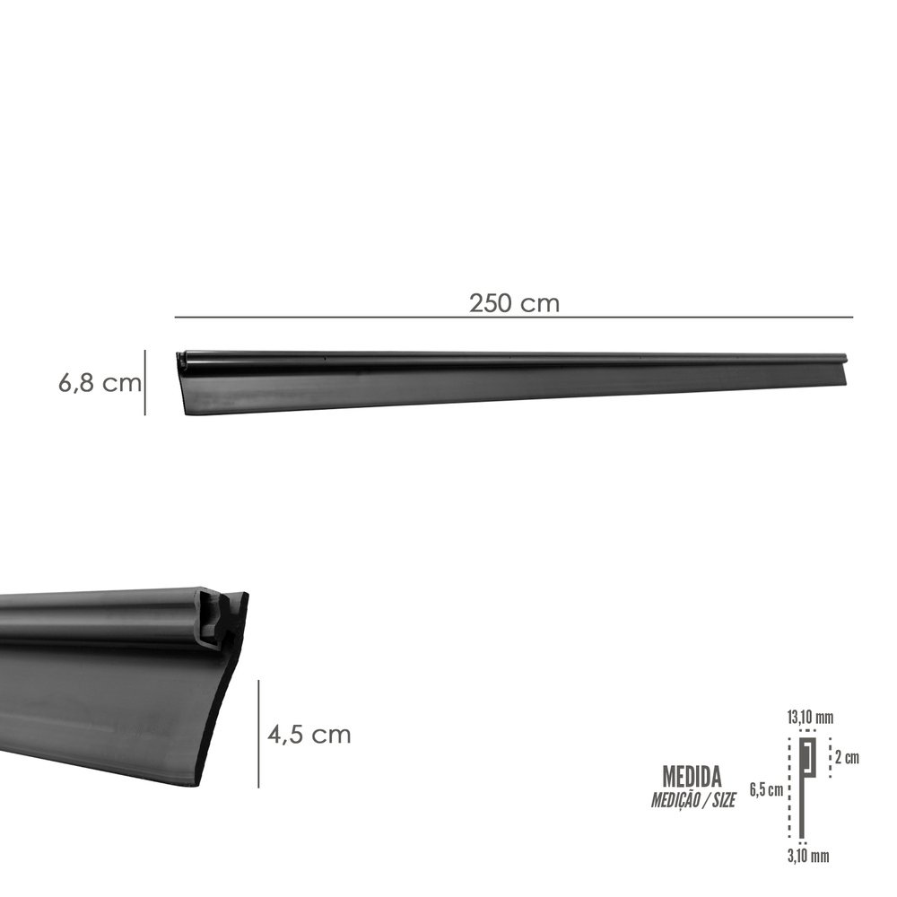 Burlete Reforzado Para Puertas De Garaje Aluminio Negro Con Goma 2,5 m. Perfil Bajo Cochera Cepillo De Puerta, Burlete Garaje 2 Burlete Reforzado Para Puertas De Garaje Aluminio Negro Con Goma 2,5 m. Perfil Bajo Cochera Cepillo De Puerta, Burlete Garaje