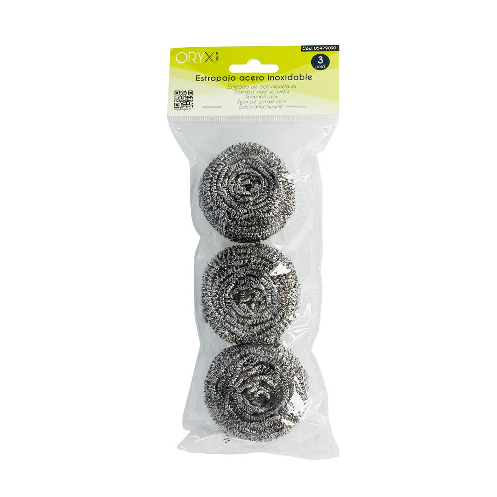Estropajo Acero Inoxidable (Pak 3 Pz) 5 Estropajo Acero Inoxidable (Pak 3 Pz)