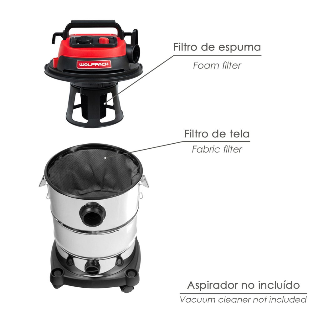 Filtro Para Aspirador Inoxidable (Codigo 07010450)