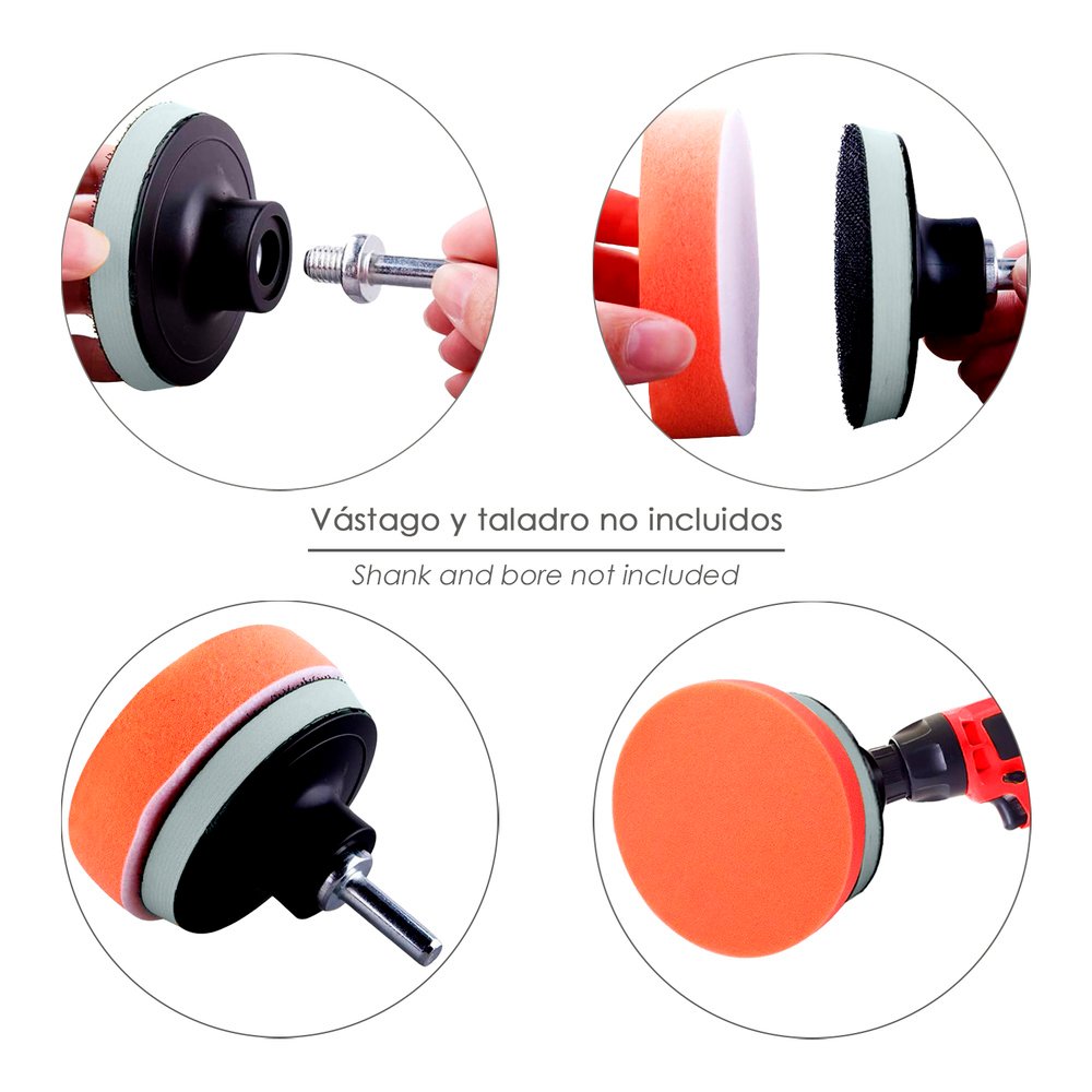 Disco Pulidor Esponja Con Velcro Ø 125mm. 5 Disco Pulidor Esponja Con Velcro Ø 125mm.