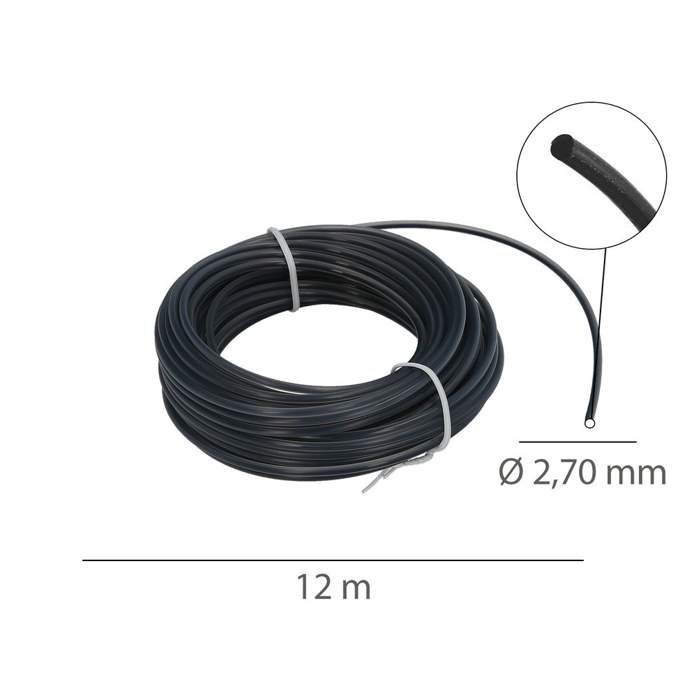 Hilo Nylon Redondo Profesional 2,7mm (12mt)
