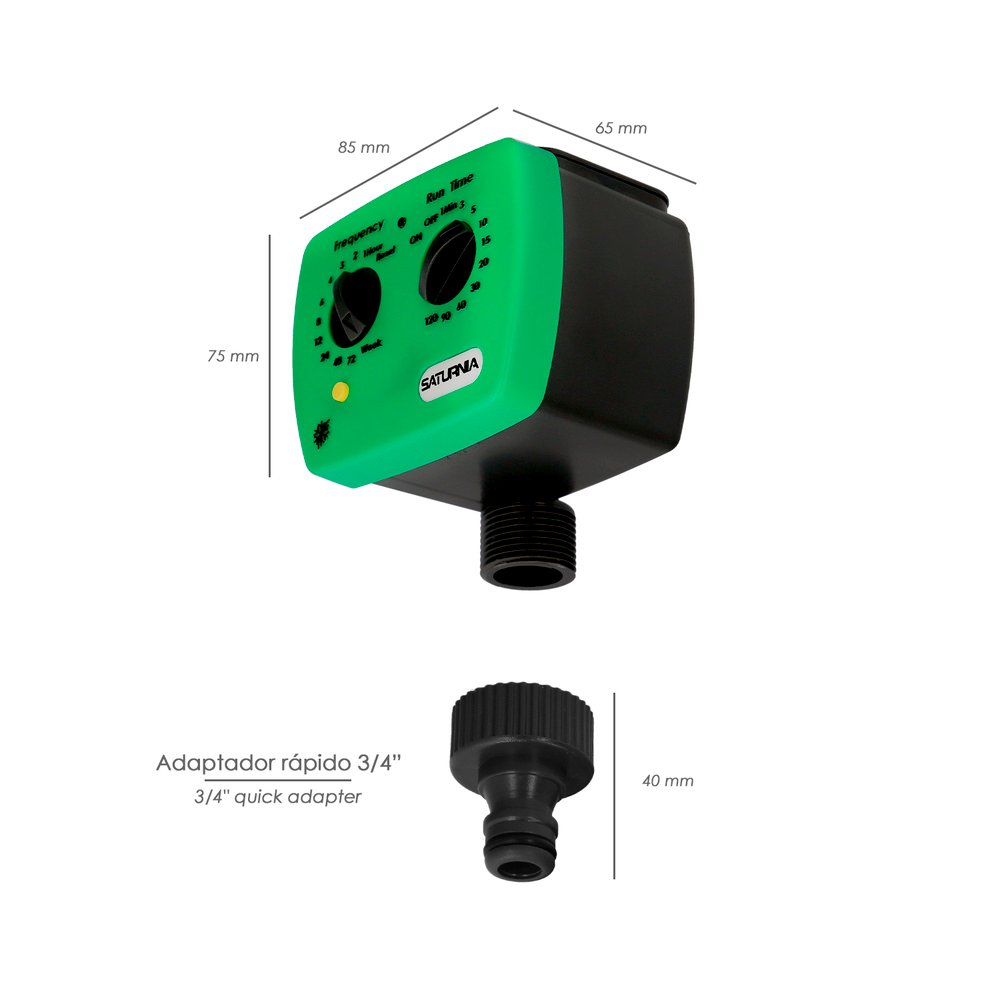 Programador Riego Analogico / Mecanico De Grifo Con 1 Salida 3/4" 3 Programador Riego Analogico / Mecanico De Grifo Con 1 Salida 3/4"