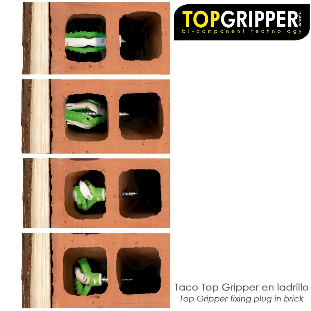 Blister Tacos Topgripper Bimaterial Con Tornillos Ø