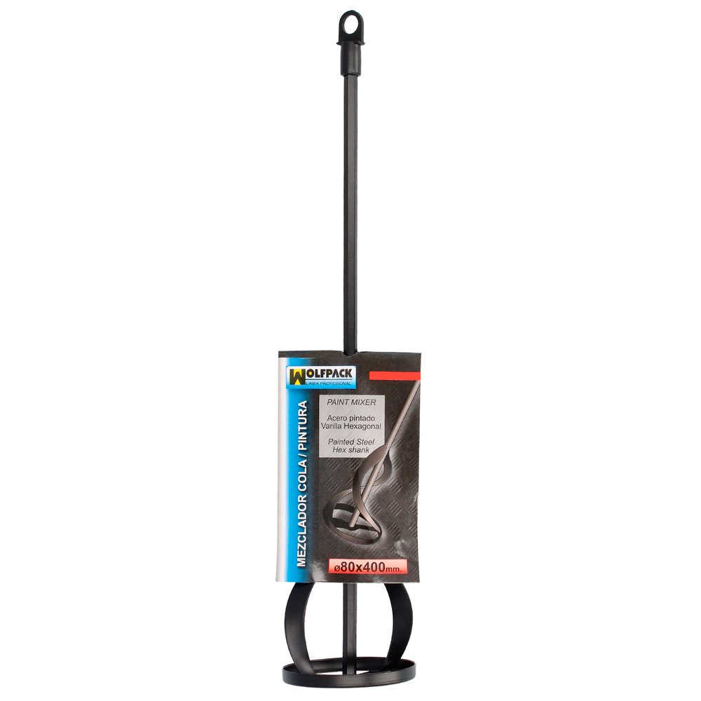 Mezclador Pinturas Para Taladro Ø 80 x 400 mm. Mezclador / Agitador Pinturas, Cemento, Yeso