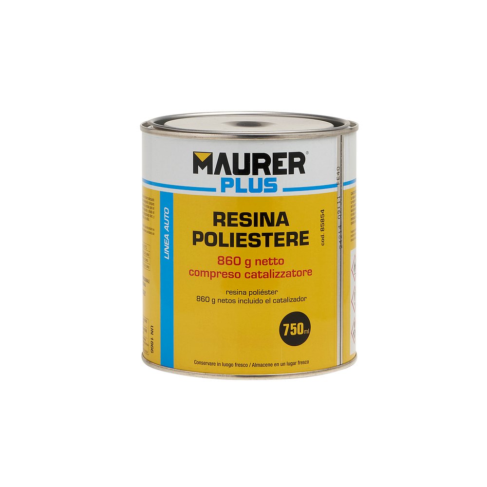 Kit Reparación Resina Poliester 750 Ml Con Endurecedor y 0,5m2 De Fibra De Vidrio 3 Kit Reparación Resina Poliester 750 Ml Con Endurecedor y 0,5m2 De Fibra De Vidrio