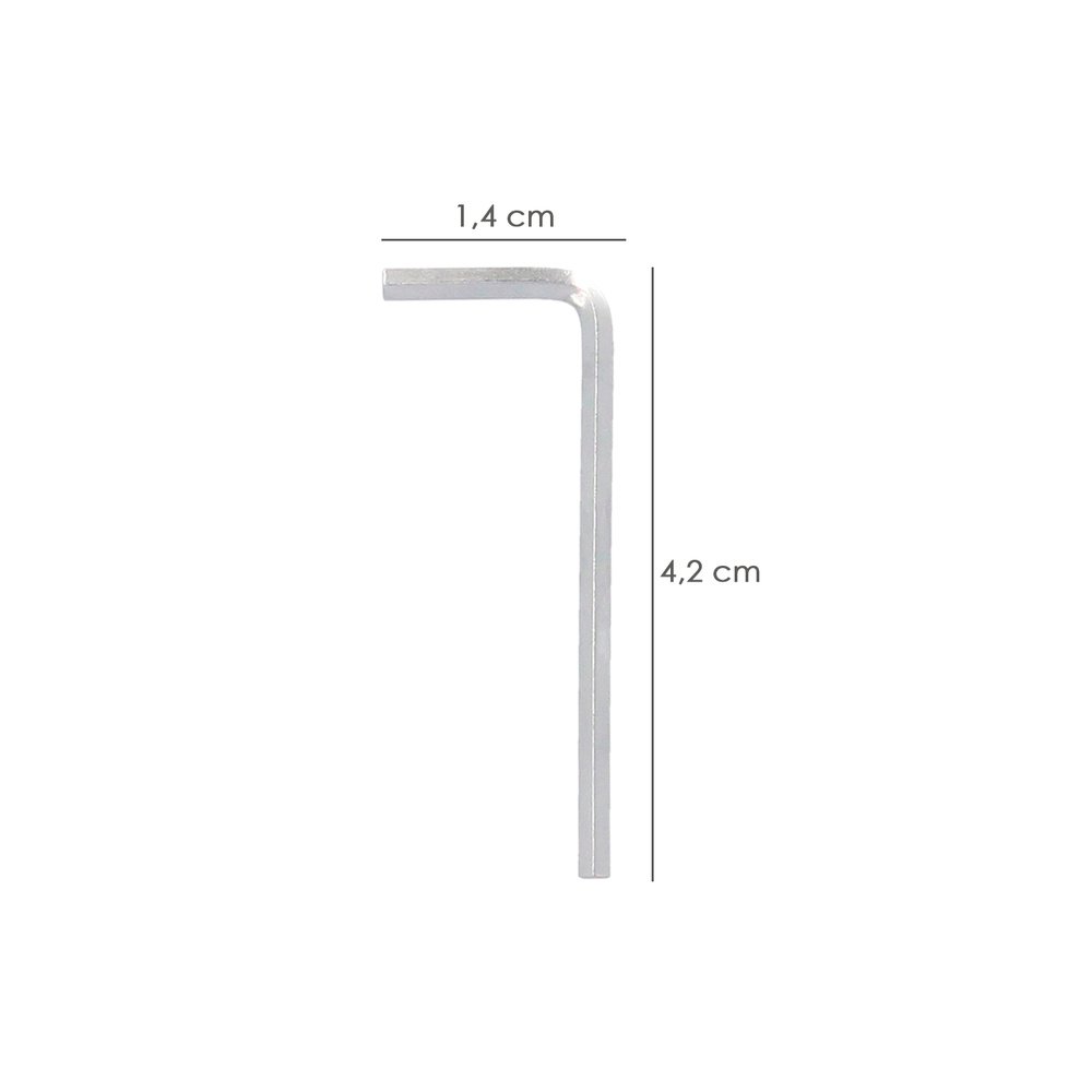 Llave Allen Larga Acero Cromo Vanadio Profesional