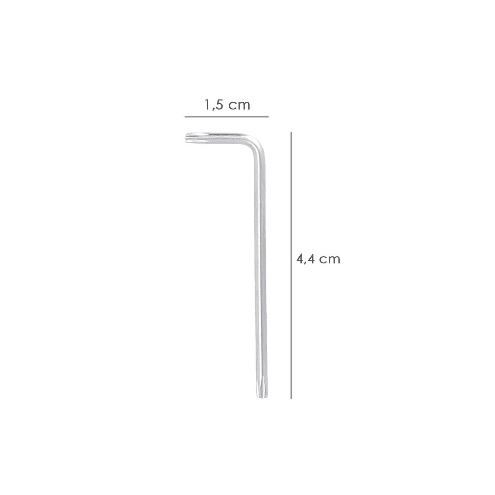 Llave Torx Standar Acero Cromo Vanadio Profesional T0
