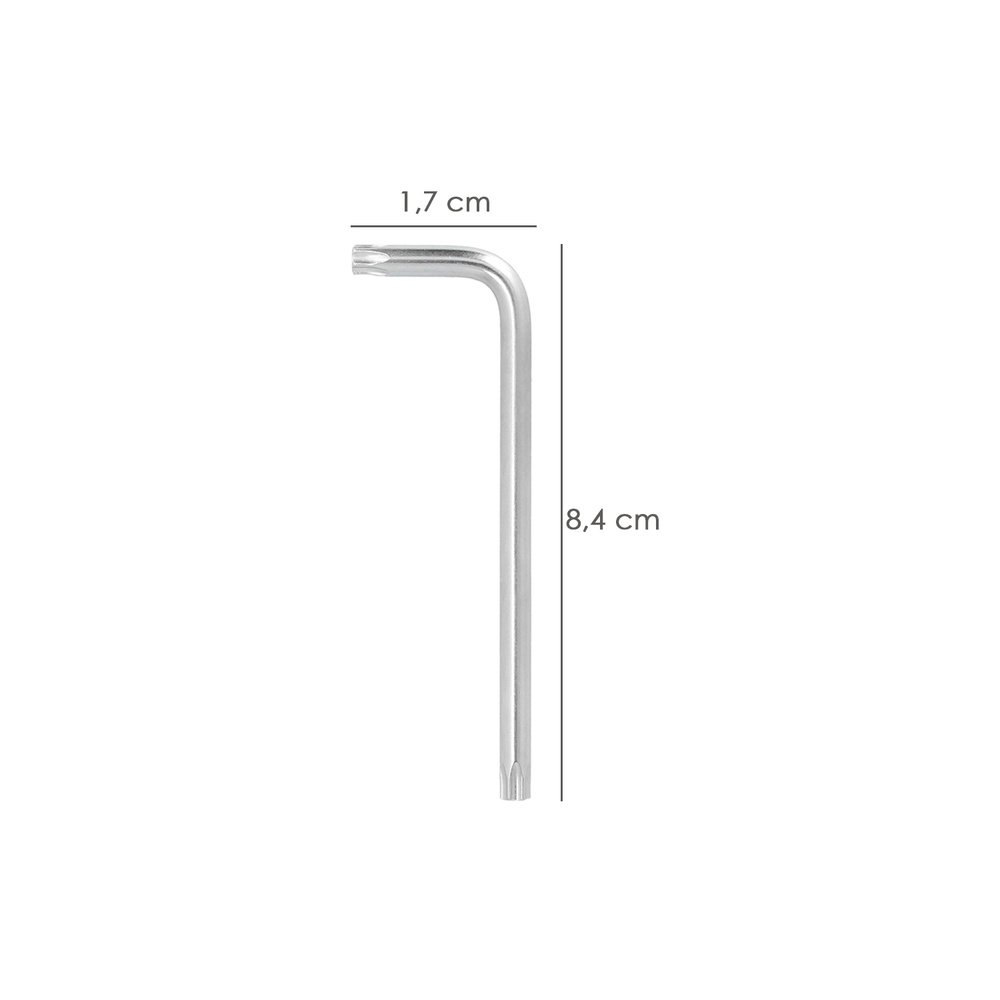 Llave Torx Inviolable Larga Acero Cromo Vanadio Profesional T 2 Llave Torx Inviolable Larga Acero Cromo Vanadio Profesional T