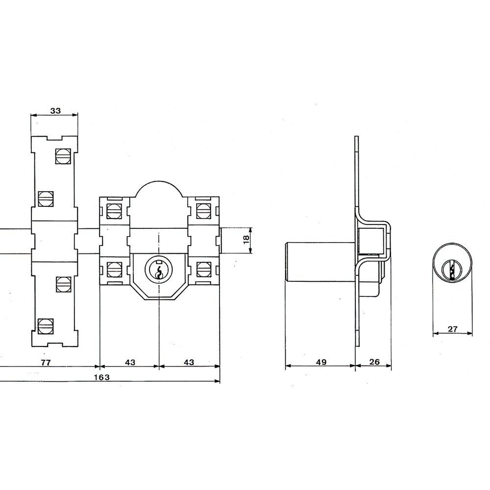 Cerrojo Fac 201-l/ 80-n 2 Cerrojo Fac 201-l/ 80-n