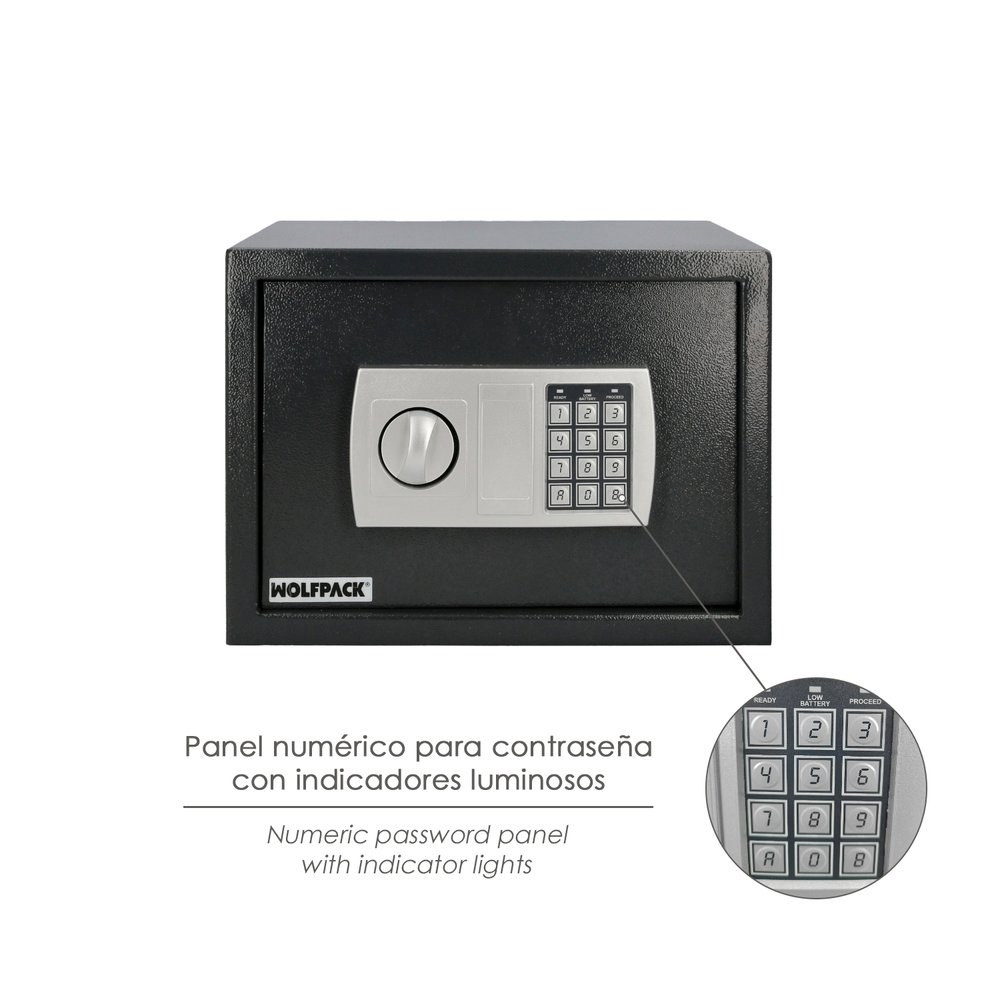 Caja Fuerte Sobreponer Electrica 35x25x25 cm. 4 Caja Fuerte Sobreponer Electrica 35x25x25 cm.