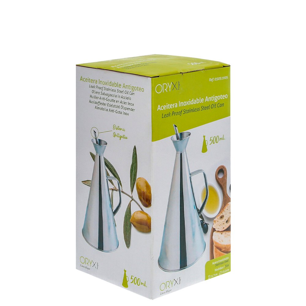 Aceitera  Acero Inoxidable Antigoteo