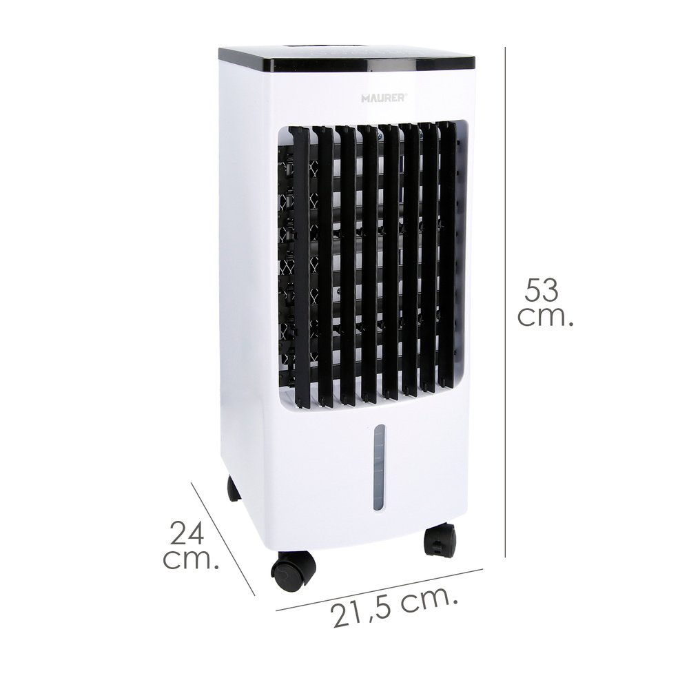 Ventilador Refrescador Por Agua Con Mando. Oscilación Automatica 3 Velocidades, Modo Ventilación / Refrigeración