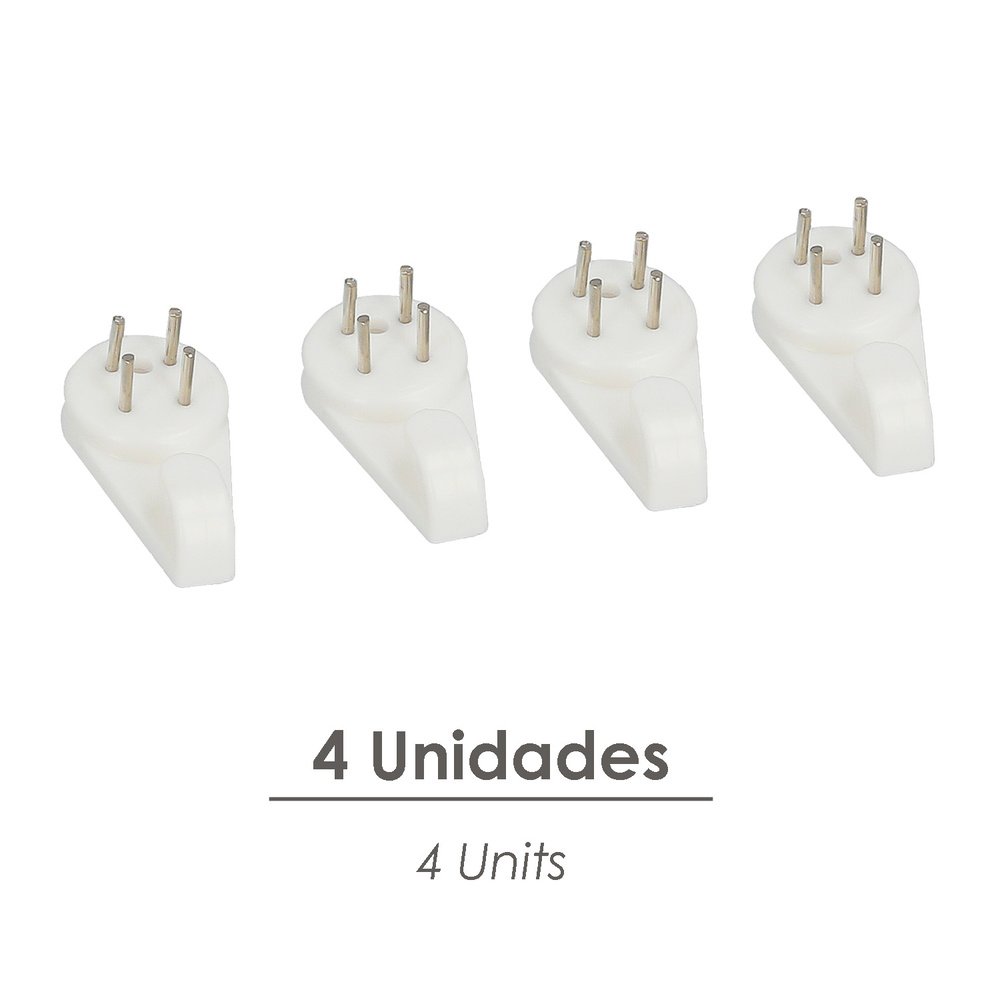 Cuelga Cuadros Gancho Pequeño (Blister 4 unidades) Clavar 3 Cuelga Cuadros Gancho Pequeño (Blister 4 unidades) Clavar