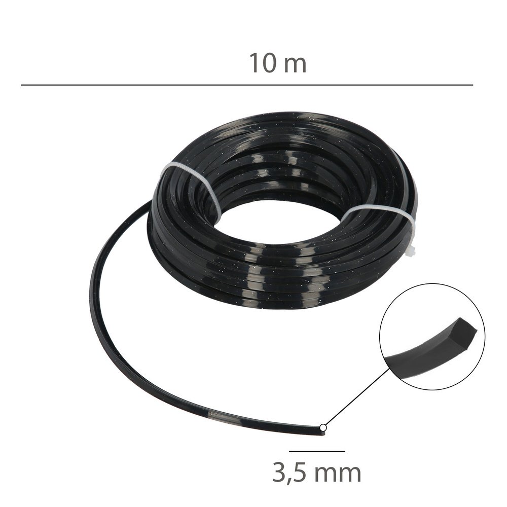 Hilo Nylon/Aluminio Cuadrado Profesional 3,5mm (Rollo 10mt.) 2 Hilo Nylon/Aluminio Cuadrado Profesional 3,5mm (Rollo 10mt.)