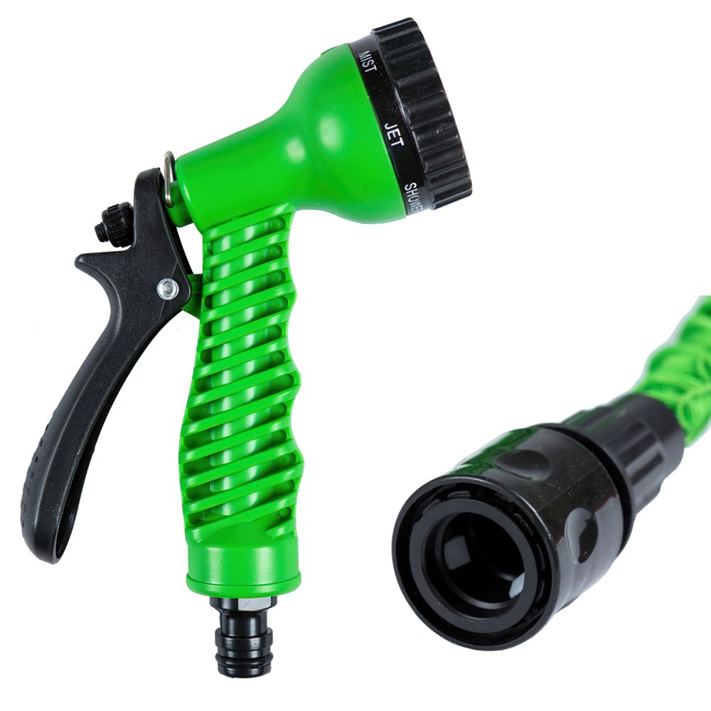 Manguera Extensible Riego 5 a 15 Metros Con Pistola De 7 Posiciones 5 Manguera Extensible Riego 5 a 15 Metros Con Pistola De 7 Posiciones