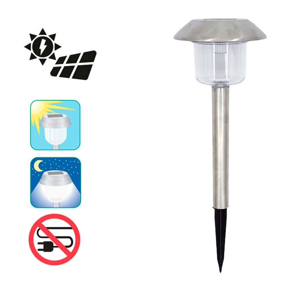 Lampara Solar Inoxidable