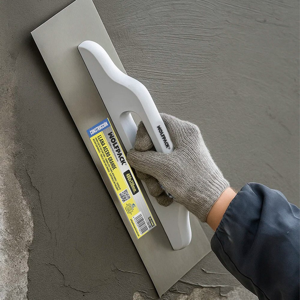 Llana Acero Grande 480x130 mm. 4 Llana Acero Grande 480x130 mm.