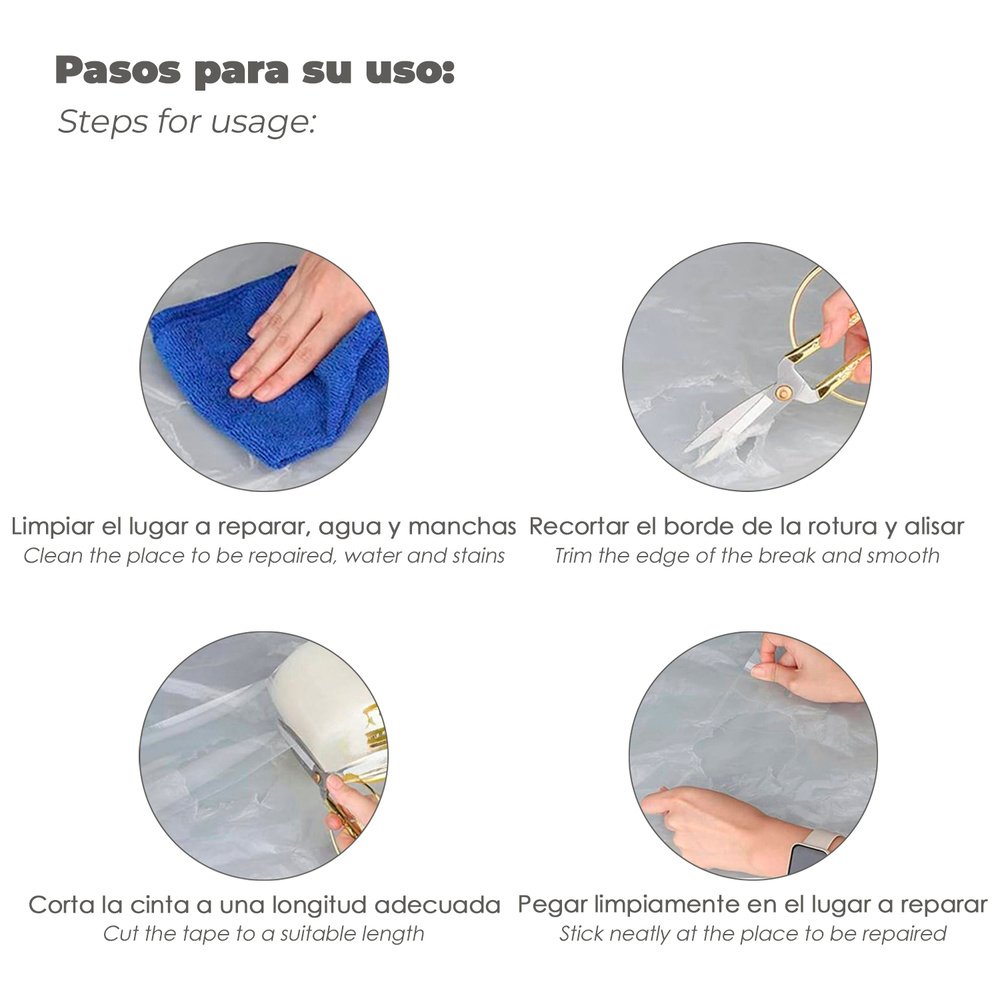 Cinta Reparacion Invernaderos 20 cm. x 33 metros 4 Cinta Reparacion Invernaderos 20 cm. x 33 metros