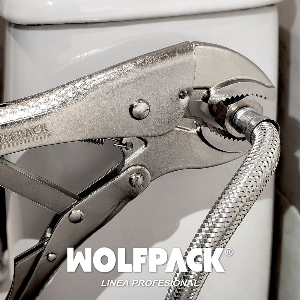 Mordaza Wolfpack Poligrip Curva 25x250 mm. 5 Mordaza Wolfpack Poligrip Curva 25x250 mm.