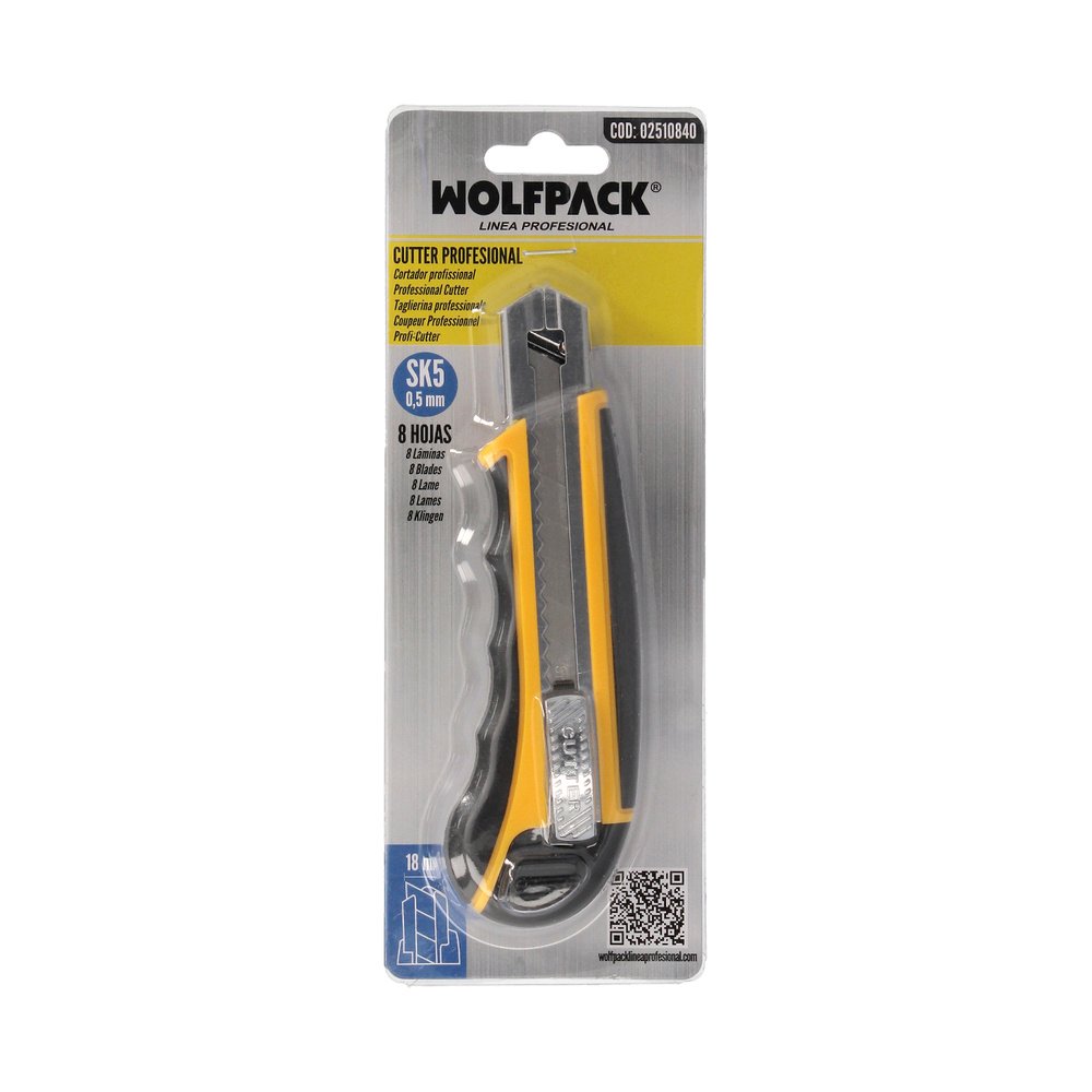 Cutter Profesional 18mm Con 8 Hojas Acero Sk5 6 Cutter Profesional 18mm Con 8 Hojas Acero Sk5