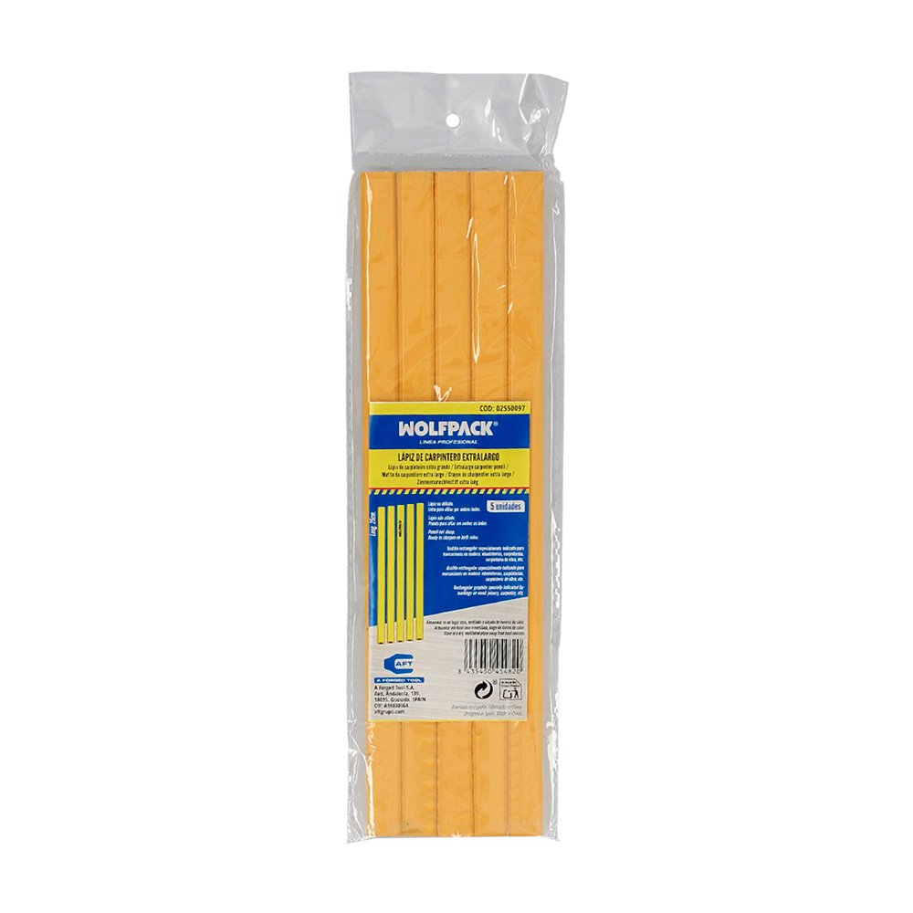 Lapiz Carpintero Standar Extralargo 5 Lapices. Marcador Carpinteria, Albañileria, Construcción. 3 Lapiz Carpintero Standar Extralargo 5 Lapices. Marcador Carpinteria, Albañileria, Construcción.