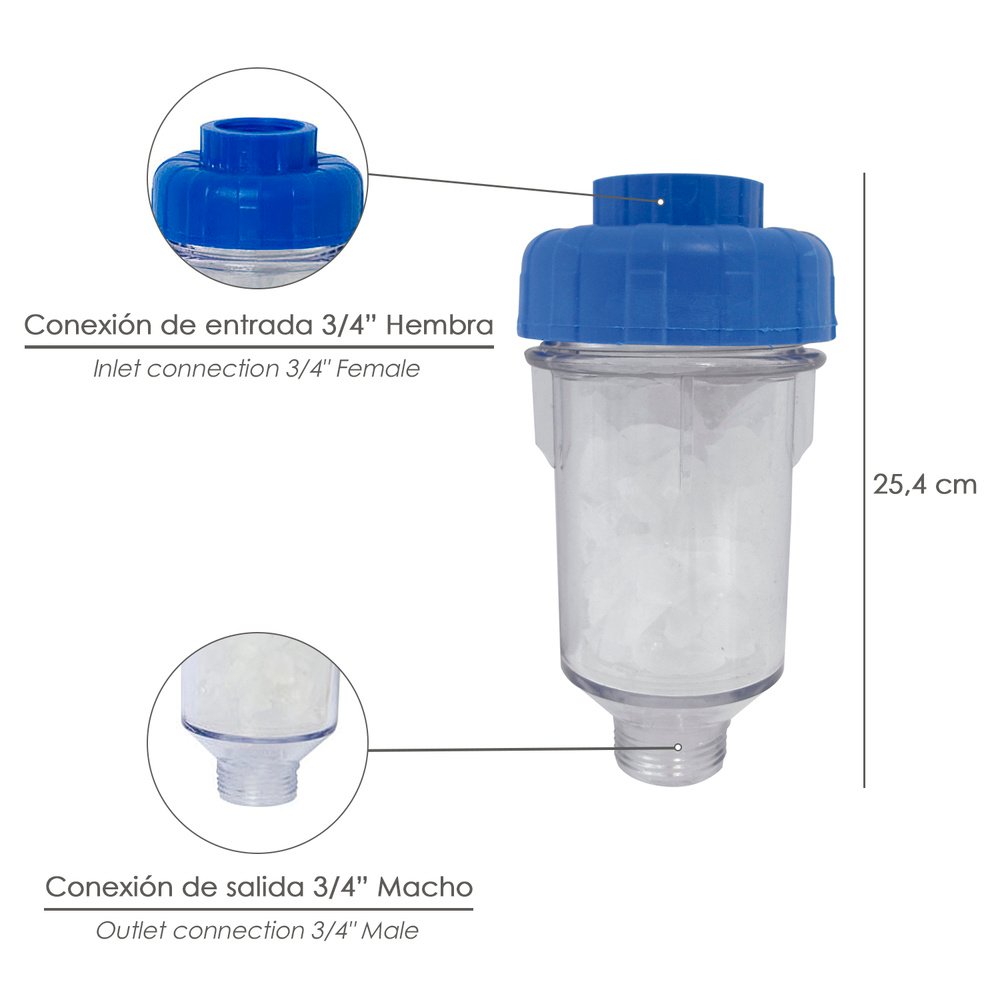 Filtro Agua Para Lavadora Directo De Polifosfato USO DOMESTICO