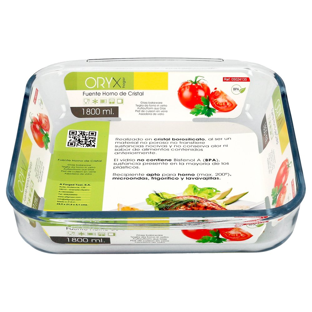 Fuente Horno Cristal Borosilicato Cuadrada 1,8 L. 20,7x20,7 cm. Ideal Meclas, Ensaladas, Postres, Cocina, Resposteria. Libre BPA 3 Fuente Horno Cristal Borosilicato Cuadrada 1,8 L. 20,7x20,7 cm. Ideal Meclas, Ensaladas, Postres, Cocina, Resposteria. Libre BPA